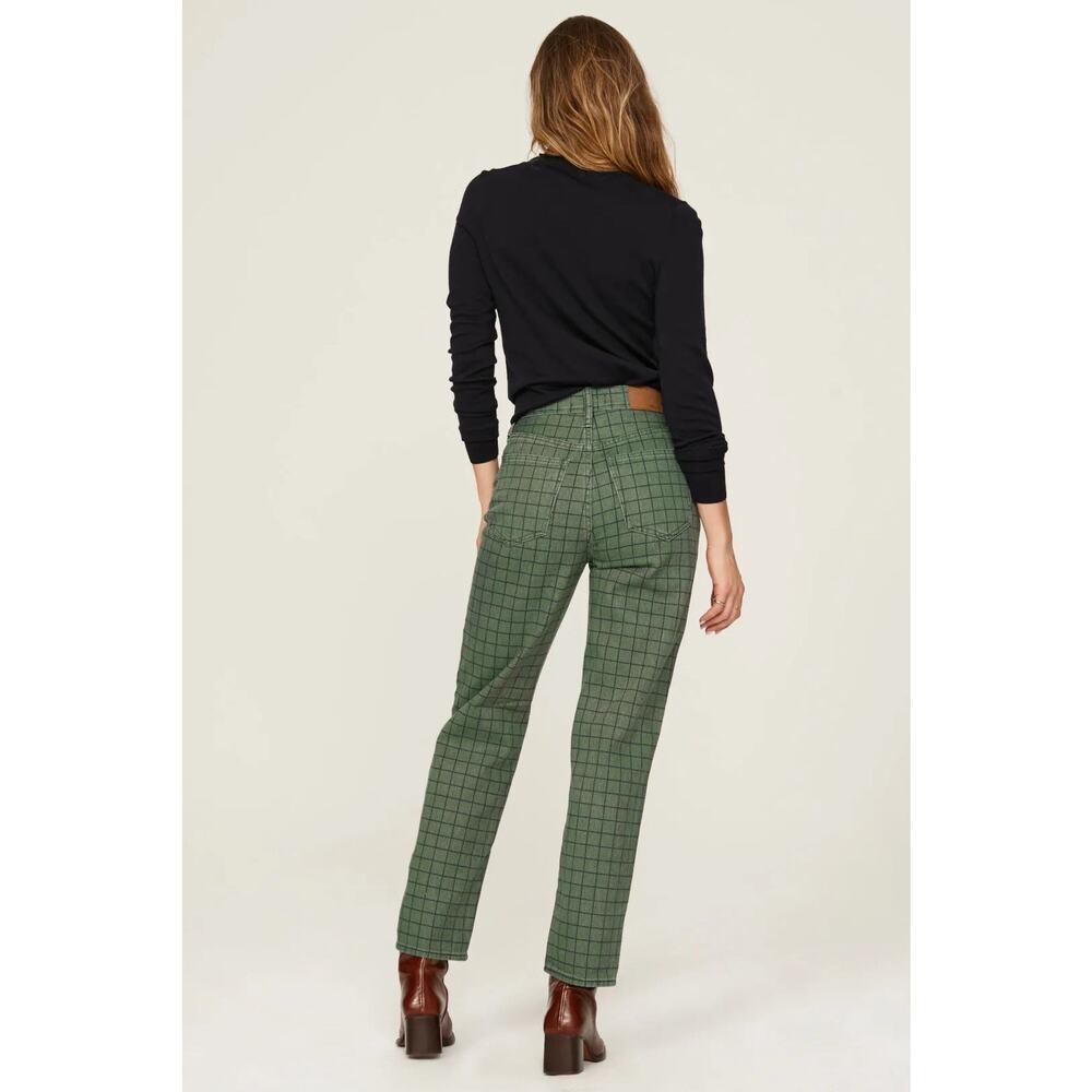 Madewell Straight Plaid Jeans - Picture 2 of 4